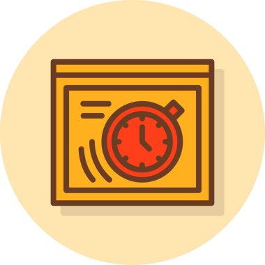 Alarm Simgesi Moda Biçiminde İzole Arkaplan