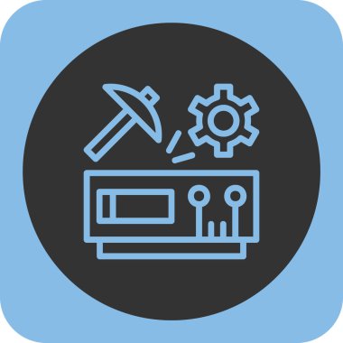 Simge soyut arkaplan grubunda izole ediliyor