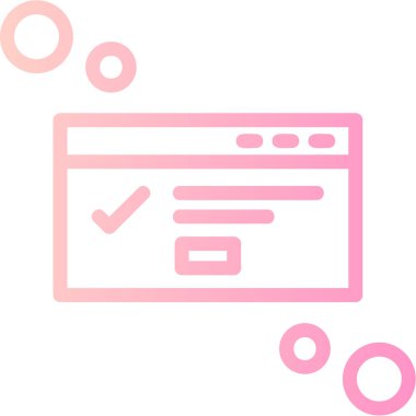 Web simgesi, vektör illüstrasyonu