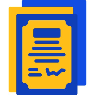 dosya belgesi vektör illüstrasyonu