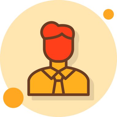 Kadın avatar simgesi vektör illüstrasyonu