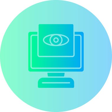 Bir bilgisayarın vektör illüstrasyonu