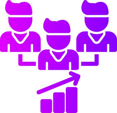 iş ekibi simgesi, vektör illüstrasyonu