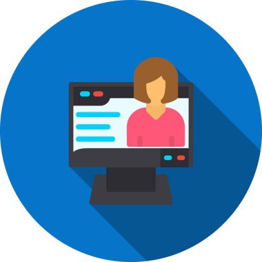 Sosyal medyaya sahip bilgisayar masaüstü