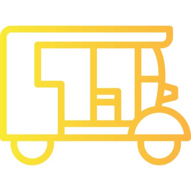 Teslimat kamyonu ikonu. beyaz üzerinde izole edilmiş ana hat dağıtım aracı vektör rengi