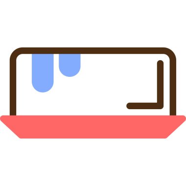 Kredi kartıyla. Web simgesi vektör illüstrasyonu