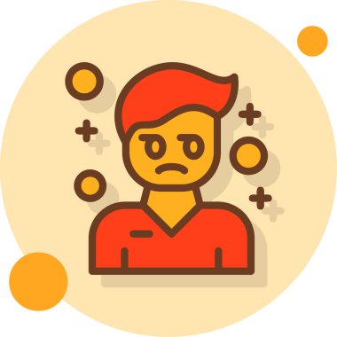 vektör içinde avatar erkek simgesi.