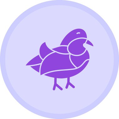 Kuş. Web simgesi basit illüstrasyon