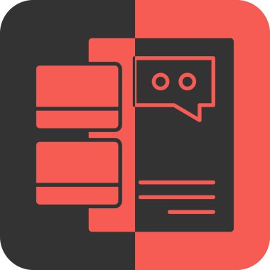 İleti simgesi soyut arkaplan grubunda izole edildi