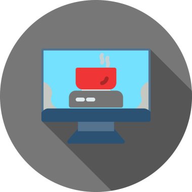 Bilgisayar vektör simgesi modern basit vektör illüstrasyonu