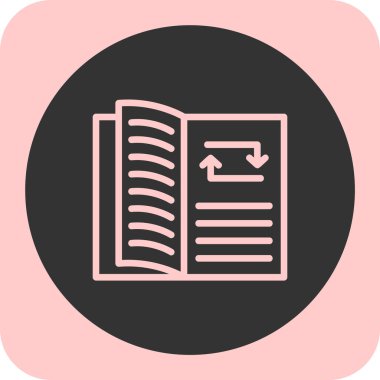 kitap simgesi vektör illüstrasyonu