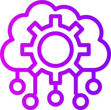 Beyin. Web simgesi basit illüstrasyon