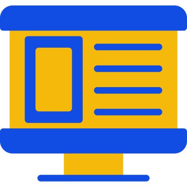 Belge. Web simgesi basit illüstrasyon