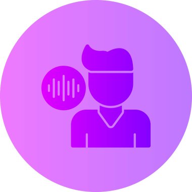 Ses. Web simgesi basit illüstrasyon