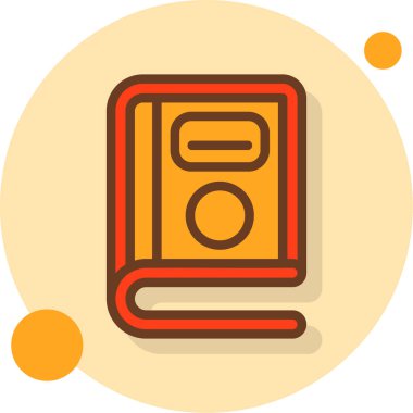 Kitap. Web simgesi basit illüstrasyon