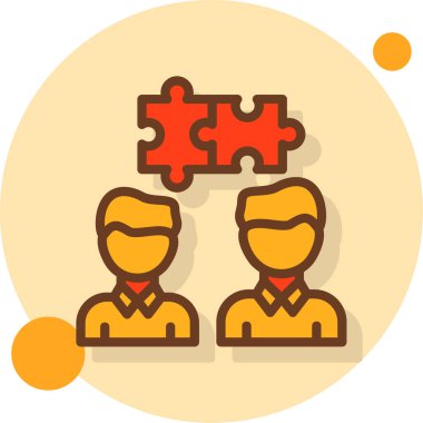 Düz tasarım takım çalışması simgesi