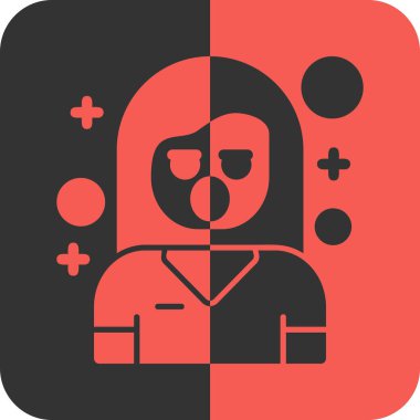 doktor simgesi, vektör illüstrasyonu