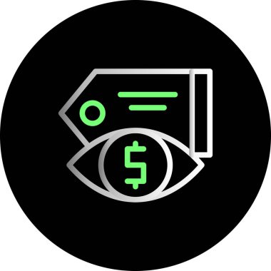 Kişisel ve ticari kullanım için vektör para simgesi.