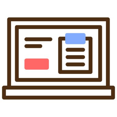 Web sayfası ikon vektör illüstrasyon tasarımı