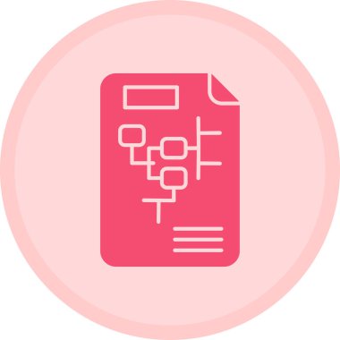 Belge. Web simgesi basit illüstrasyon