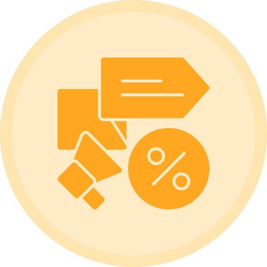 indirimli fiyat etiketi simgesi