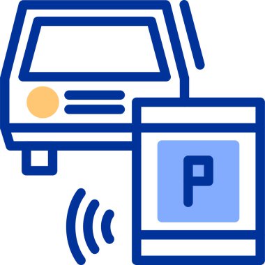 park simgesi vektör ana hatlarını öde