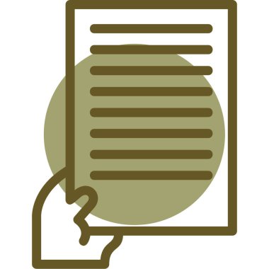 belge simgesi vektör illüstrasyonu