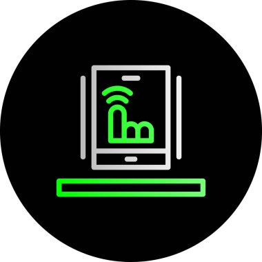 Wi-Fi sembollü bilgisayar monitörü ve tablet