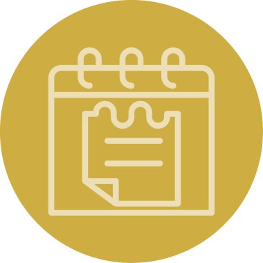 Takvim simgesinin vektör illüstrasyonu