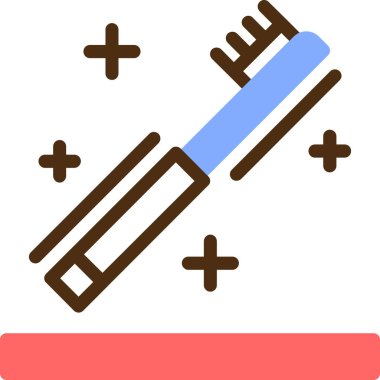 Fırça simgesi vektör illüstrasyonu