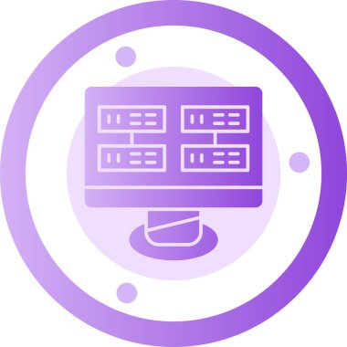 ağ web simgesi basit illüstrasyon