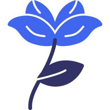 çiçek simgesi vektör illüstrasyonu