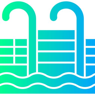 Yüzme. Web simgesi basit tasarım