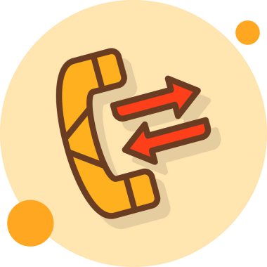 Telefonunuz var. Web simgesi basit illüstrasyon