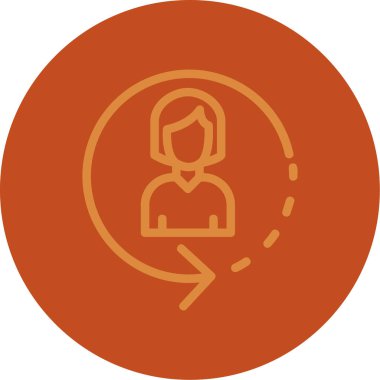 İnsan simgesinin vektör illüstrasyonu