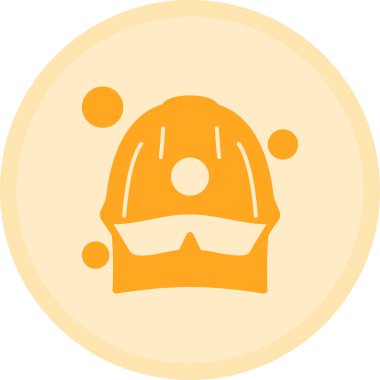 Bir şapka simgesinin vektör illüstrasyonu