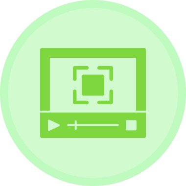 video simgesi vektör illüstrasyonu