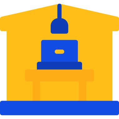 Eve. Web simgesi basit illüstrasyon