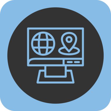 Web simgesi vektör illüstrasyonu