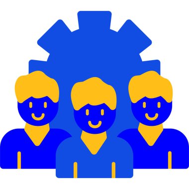 İnsanlar. Web simgesi basit illüstrasyon