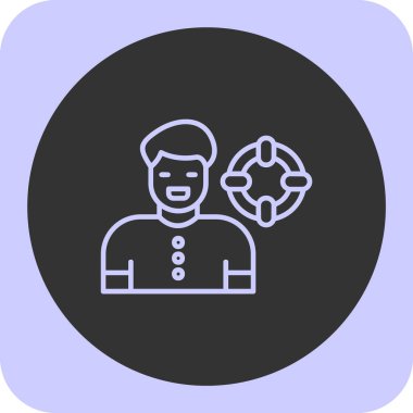 İnsan simgesinin vektör illüstrasyonu