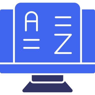 Bilgisayar. Web simgesi basit illüstrasyon