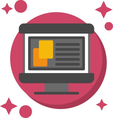 dizüstü bilgisayar web simgesi, basit vektör illüstrasyonu