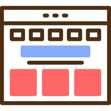 Tarayıcı. Web simgesi basit tasarım