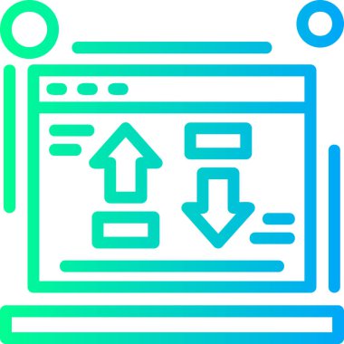 Bilgisayarda ok yönü simgesi - teknoloji kategorisi