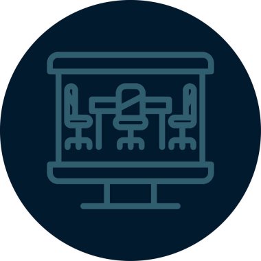 Seo simgesinin vektör illüstrasyonu