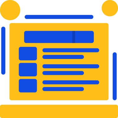 Reklam reklam pazarlama simgesi düz stil