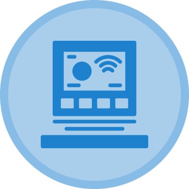 Bilgisayar. Web simgesi basit illüstrasyon