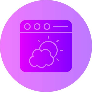 web simgesi, bulut vektör illüstrasyon