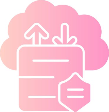 Bulut simgesi vektör illüstrasyonu